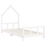 Estructura de cama para niños madera de pino blanco 90x200 cm