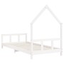 Estructura de cama para niños madera de pino blanco 90x200 cm