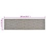 Alfombra de cocina lavable terciopelo dibujo rombos 45x150 cm