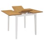 Juego de muebles de comedor 3 piezas MDF blanco