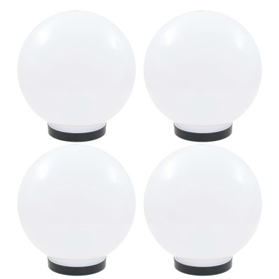 Lámparas de bola LED 4 unidades esféricas PMMA 25 cm