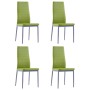 Conjunto de mesa y sillas de comedor 5 piezas verde