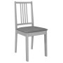Juego de muebles de comedor 5 piezas MDF gris