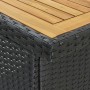 Set de mesa y sillas de bar jardín 3 pzas ratán sintético negro