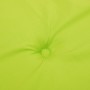 Cojín silla jardín respaldo bajo 4 uds tela Oxford verde claro
