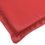 Cojín para tumbona rojo (75+105)x50x4 cm