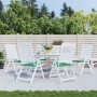 Cojines de silla de jardín 6 uds tela Oxford verde 50x50x3 cm