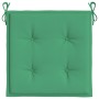 Cojines de silla de jardín 6 uds tela Oxford verde 50x50x3 cm