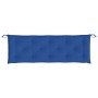Cojín de banco de jardín tela Oxford azul 150x50x7 cm