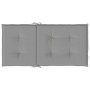 Cojín silla jardín respaldo bajo 6 uds tela Oxford gris