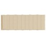 Cojín de tumbona de tela Oxford beige 180x60x3 cm