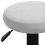 Taburetes de cocina 2 unidades terciopelo gris claro