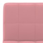 Taburetes de cocina 2 unidades terciopelo rosa