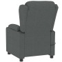 Sillón de masaje de tela gris oscuro