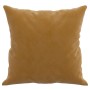 Cojines decorativos 2 uds terciopelo marrón 40x40 cm