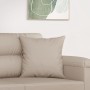 Cojines decorativos 2 uds tela microfibra crema 40x40 cm