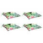 Cojines para silla 4 uds tela Oxford multicolor 50x50x7 cm