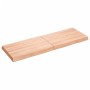 Tablero mesa madera tratada borde natural marrón 120x40x(2-6)cm