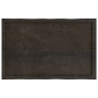 Tablero mesa madera tratada borde vivo marrón 100x60x(2-6) cm