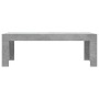 Mesa de centro madera de ingeniería gris hormigón 102x50x36 cm