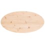 Tablero de mesa ovalado madera maciza de pino 80x40x2,5 cm