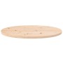 Tablero de mesa ovalado madera maciza de pino 70x35x2,5 cm