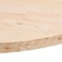 Tablero de mesa ovalado madera maciza de pino 70x35x2,5 cm