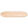 Tablero de mesa ovalado madera maciza de pino 100x50x2,5 cm