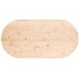 Tablero de mesa ovalado madera maciza de pino 100x50x2,5 cm