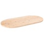 Tablero de mesa ovalado madera maciza de pino 90x45x2,5 cm