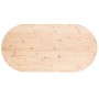 Tablero de mesa ovalado madera maciza de pino 90x45x2,5 cm