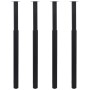 Patas de mesa telescópicas 4 unidades negro 710 mm-1100 mm