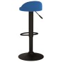 Taburetes de cocina 2 unidades terciopelo azul
