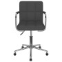 Silla de oficina giratoria tela gris oscuro