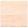 Tablero de mesa madera maciza roble sin tratar 60x60x(2-6) cm