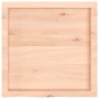 Tablero de mesa madera maciza roble sin tratar 60x60x(2-6) cm