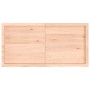 Tablero de mesa madera maciza roble sin tratar 120x60x(2-6) cm
