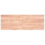Tablero mesa madera roble tratada marrón claro 140x50x(2-4) cm