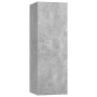 Set de muebles de salón 10 pzas madera ingeniería gris hormigón