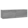 Mueble para TV madera contrachapada gris Sonoma 100x30x30 cm