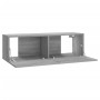 Mueble para TV madera contrachapada gris Sonoma 100x30x30 cm