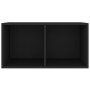 Caja para discos de vinilo madera contrachapada negro71x34x36cm