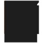Mueble de TV con puerta negro 102x30x36 cm