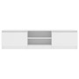 Mueble para TV madera contrachapada blanco 140x40x35,5 cm