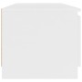 Mueble para TV madera contrachapada blanco 140x40x35,5 cm