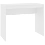 Escritorio de madera contrachapada blanco 90x40x72 cm