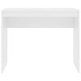 Escritorio de madera contrachapada blanco 90x40x72 cm