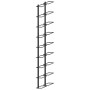 Botelleros de pared para 18 botellas 2 unidades hierro negro