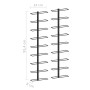 Botelleros de pared para 18 botellas 2 unidades hierro negro