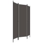 Biombo divisor de 3 paneles gris antracita 150x180 cm